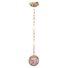 Ruby Broken Charm Murano Glass Pendant Light by Stories of Italy