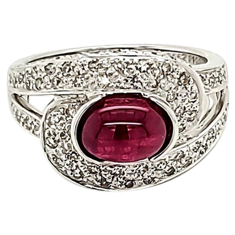 Ruby Carving Cabochon Ring For Sale at 1stDibs | carved ruby ring, ruby ...