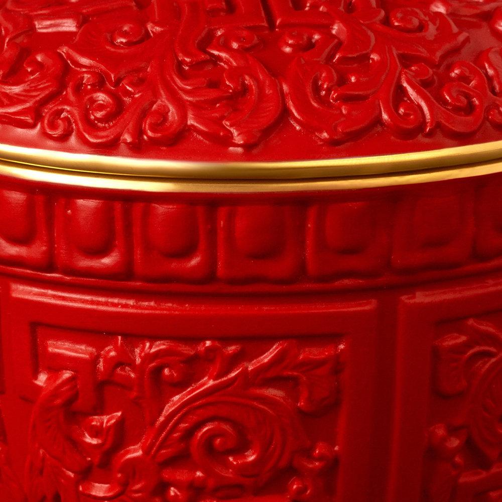 Contemporary Ruby Candle For Sale