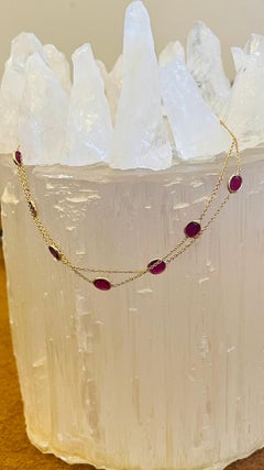Ruby Chain Bracelet in 18K Yellow Gold