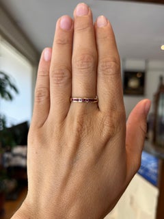 Ruby Channel Set 14K Yellow Gold Wedding Band