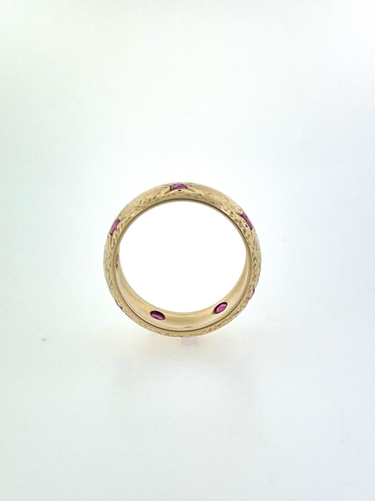 Round Cut Ruby Cigar Ring For Sale