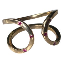 Ruby Cocktail Ring Bronze Resizable Onesie J Dauphin