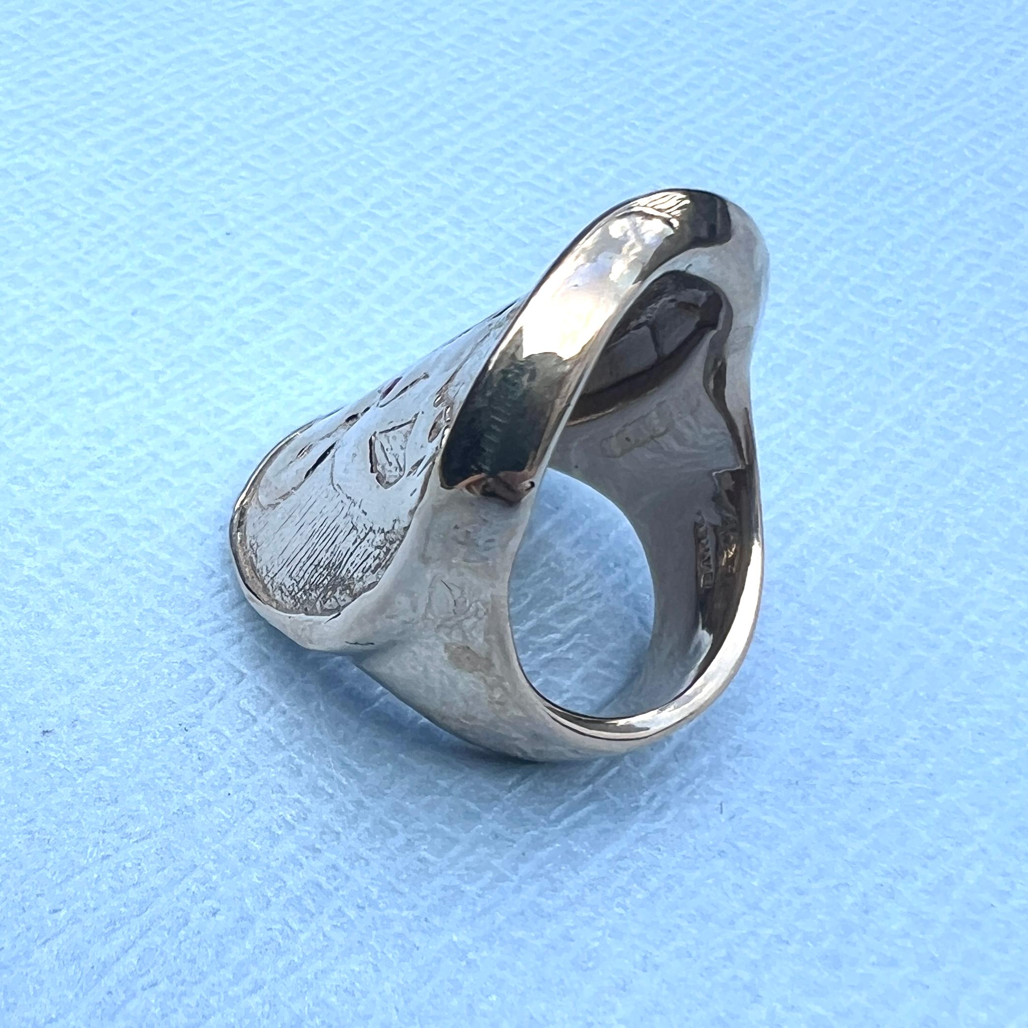 Anillo de rubíes Mujer con máscara Bronce J DAUPHIN 2