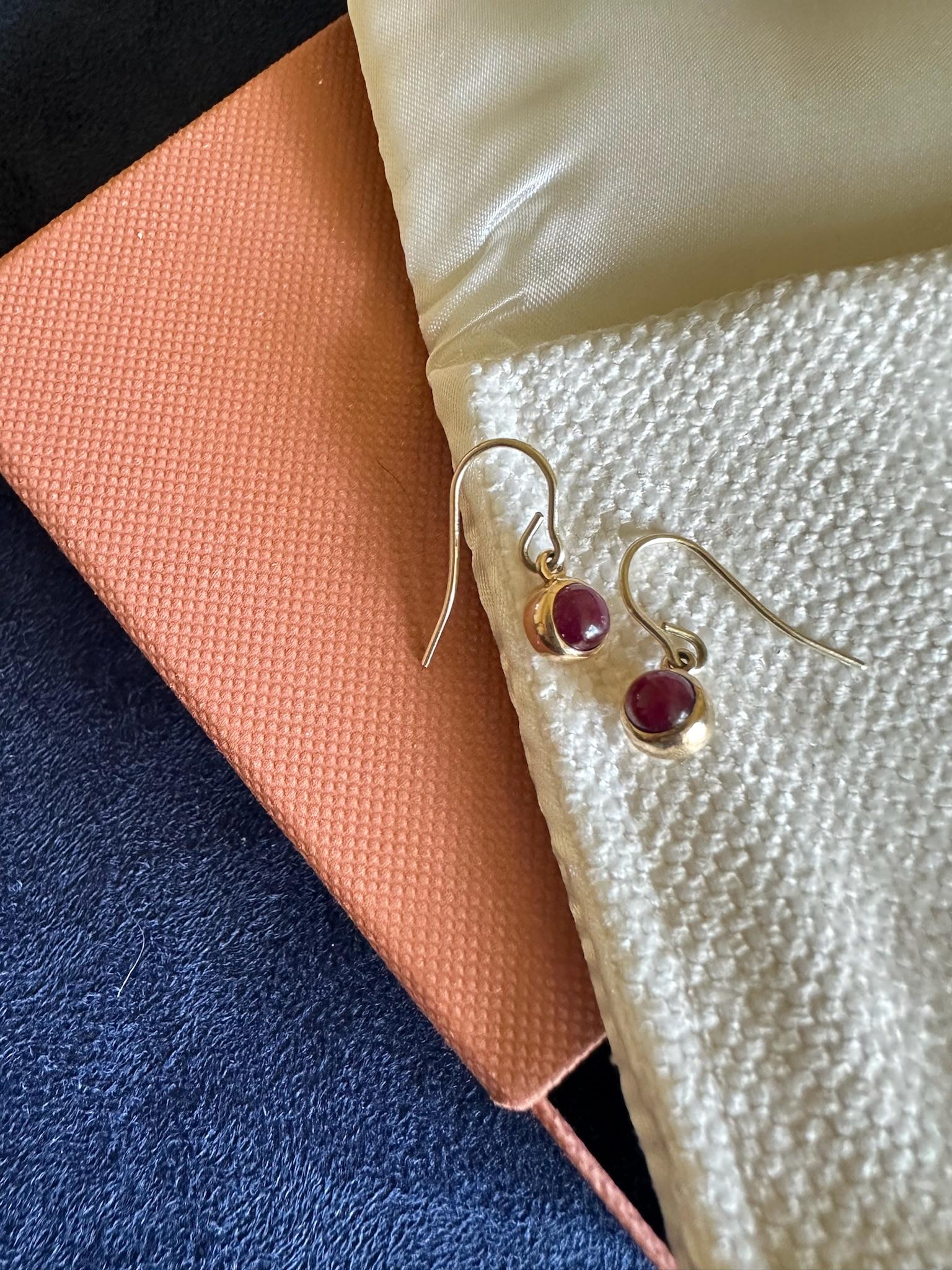 Orecchini pendenti di rubino in vendita 5