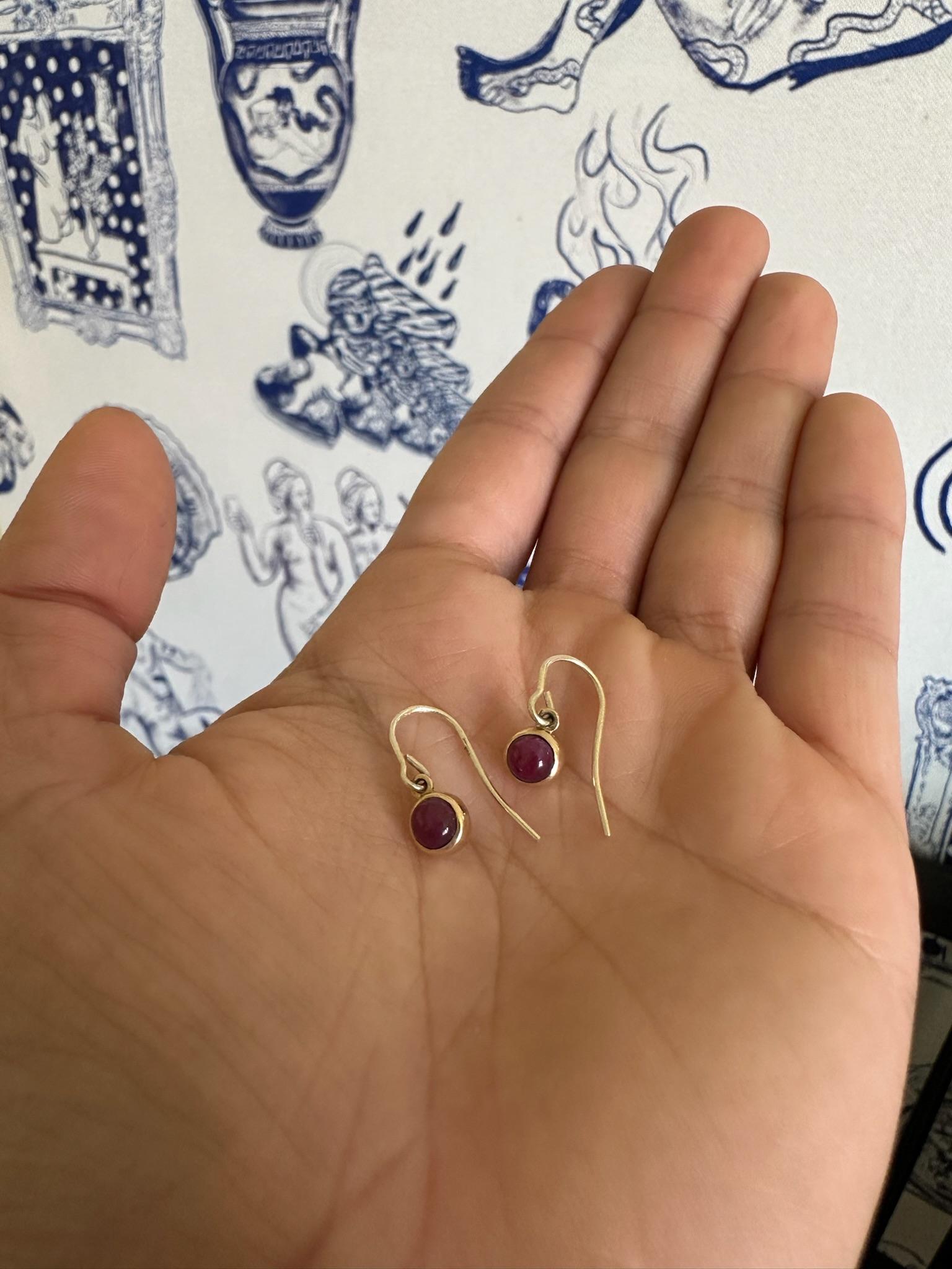 Orecchini pendenti di rubino in vendita 2