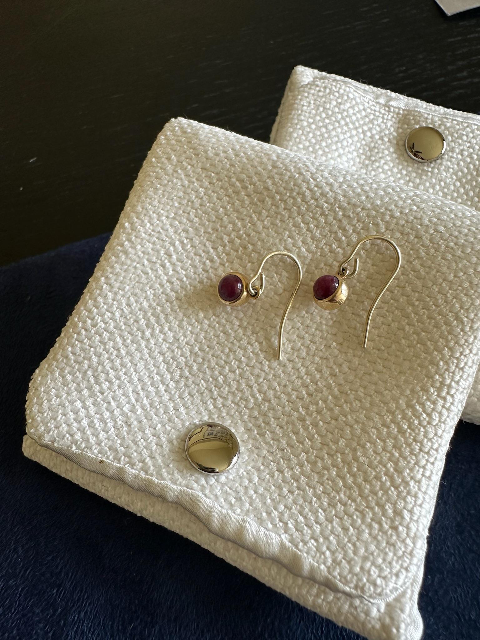 Orecchini pendenti di rubino in vendita 3