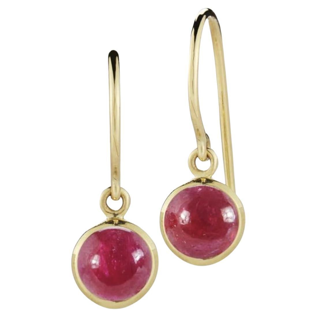 Ruby Dangle Earrings