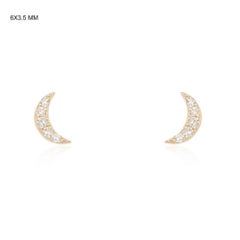 Ruby Diamond 14K (or 18k upon request) Yellow Gold Stud Earrings