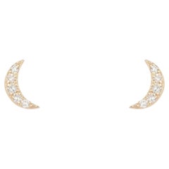 Ruby Diamond 14K (or 18k upon request) Yellow Gold Stud Earrings