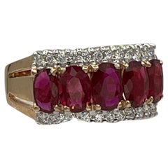 Ruby diamond 18 k ring Ruby diamond 18 k ring