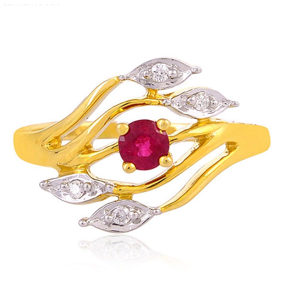 For Sale:  Ruby Diamond 18 Karat Gold Eternity Ring 4