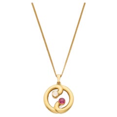 Pendentif en or et rubis de Ferdinand Ier, tsar de Bulgarie, années 1930