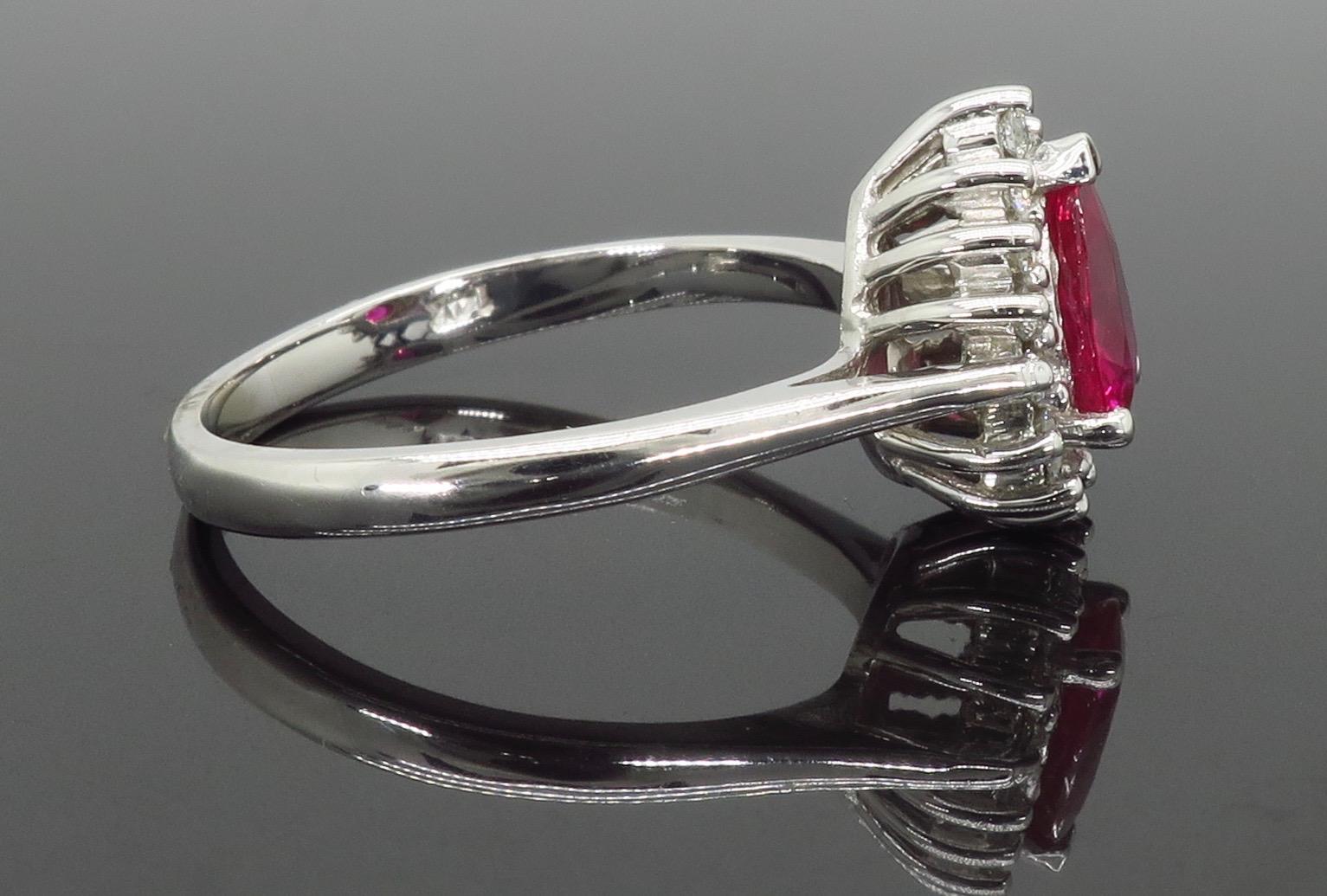 Ruby and Diamond Ballerina Ring 2