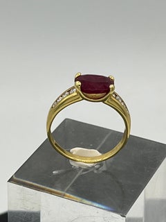 Ruby Diamond Bandring 18 K Gold
