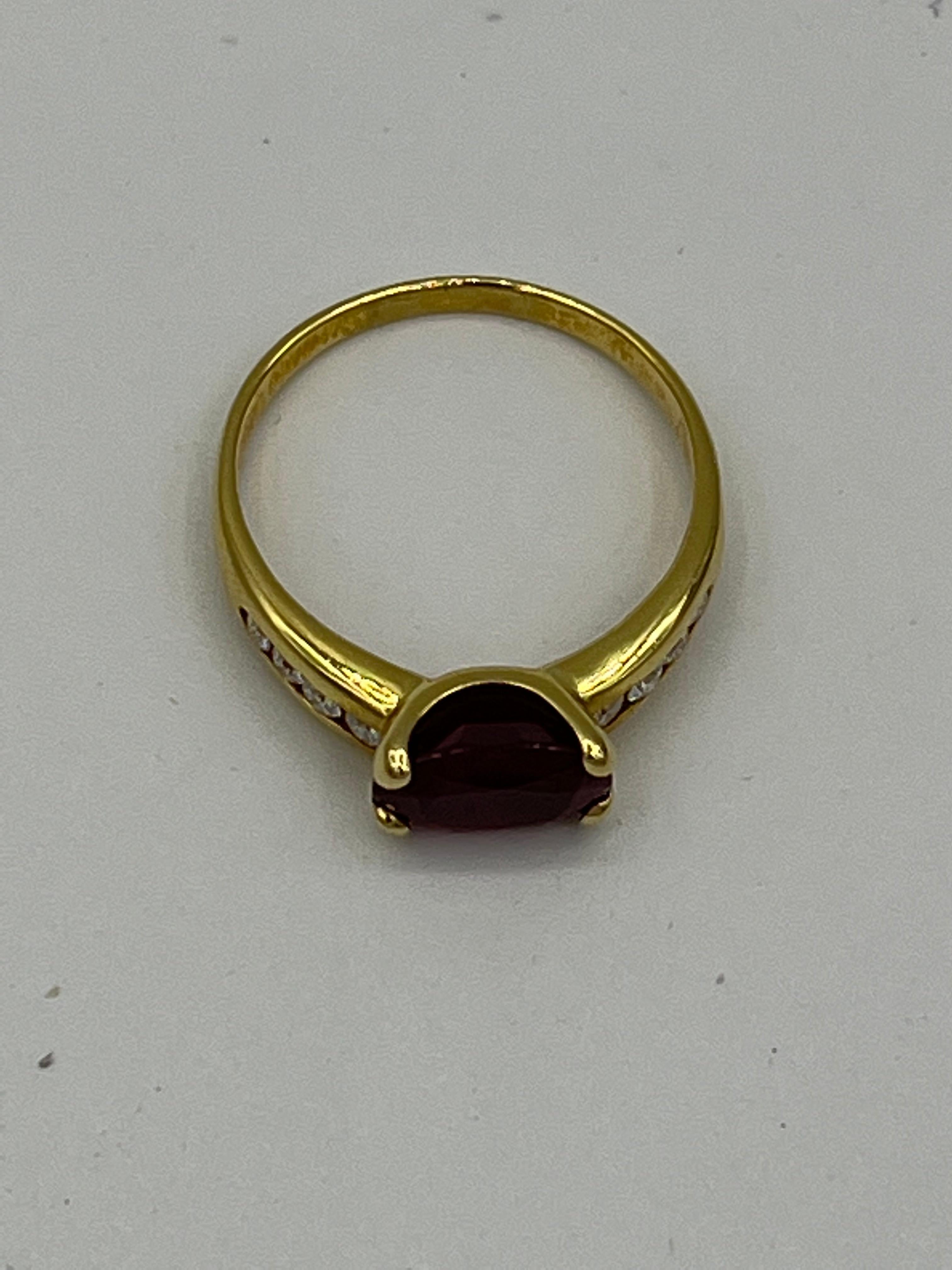 ruby 18k gold ring