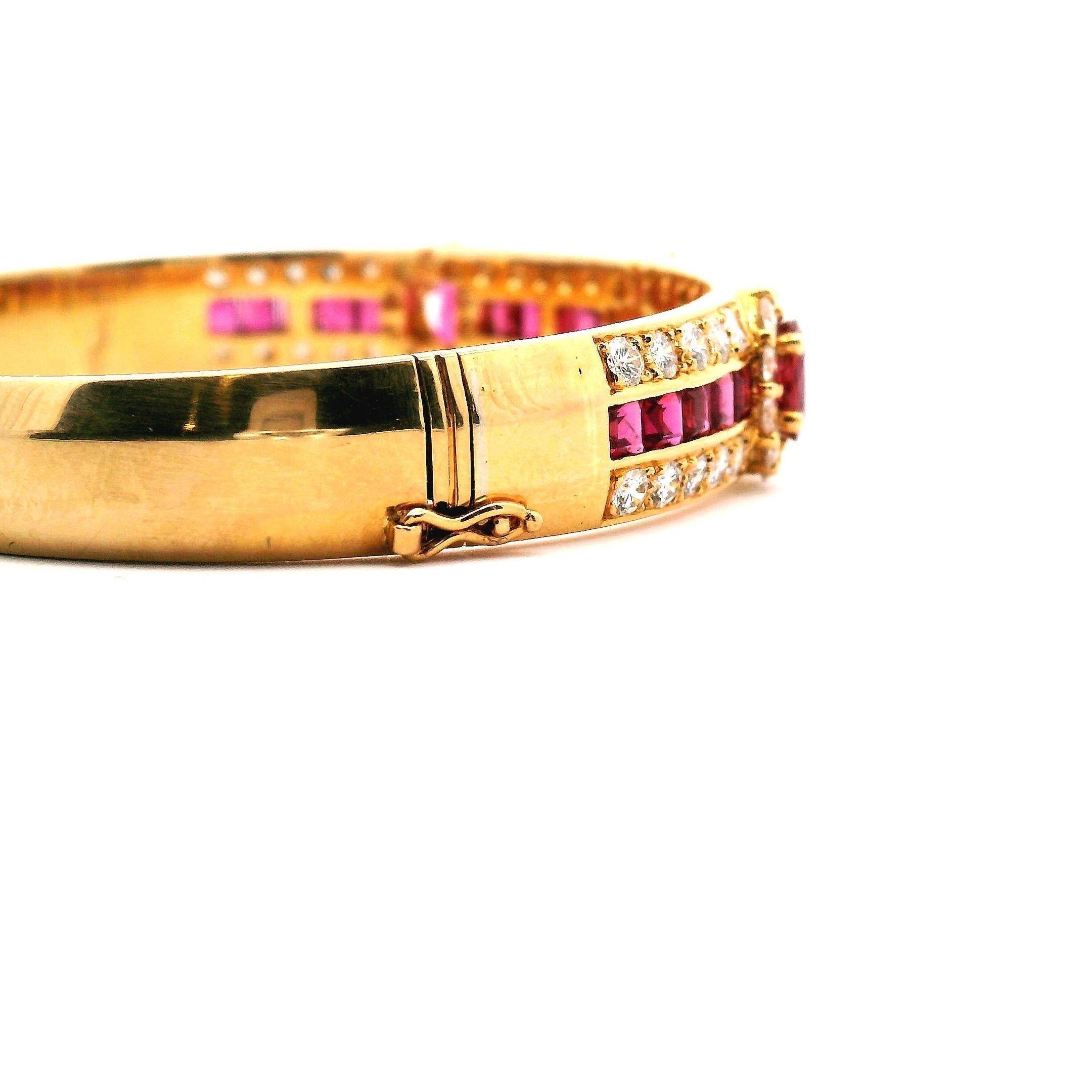 Bracciale con rubini e diamanti in vendita 6