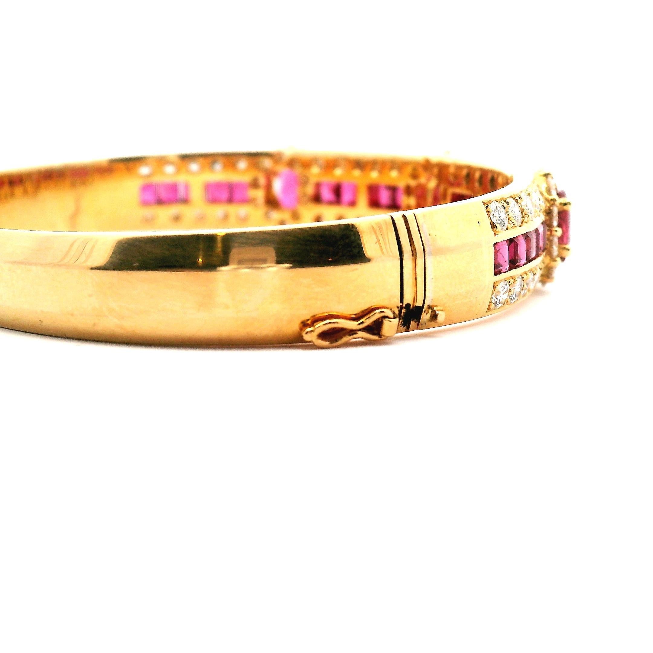 Bracciale con rubini e diamanti in vendita 5