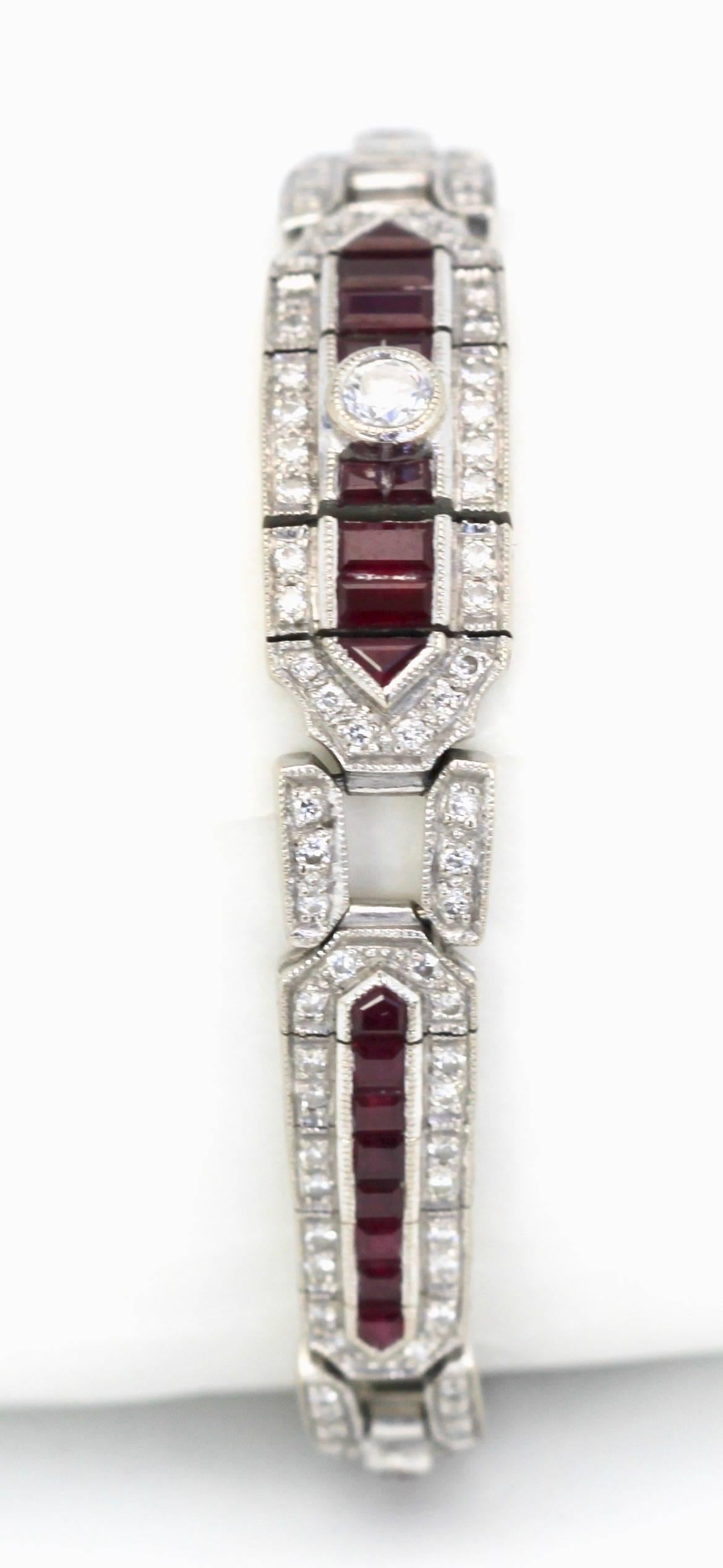 Ruby Diamond Bracelet 18K 2