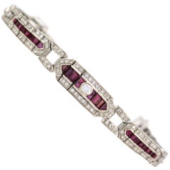 Ruby Diamond Bracelet 18K