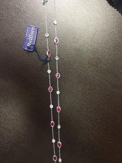 Ruby Diamond by the Yard Necklace