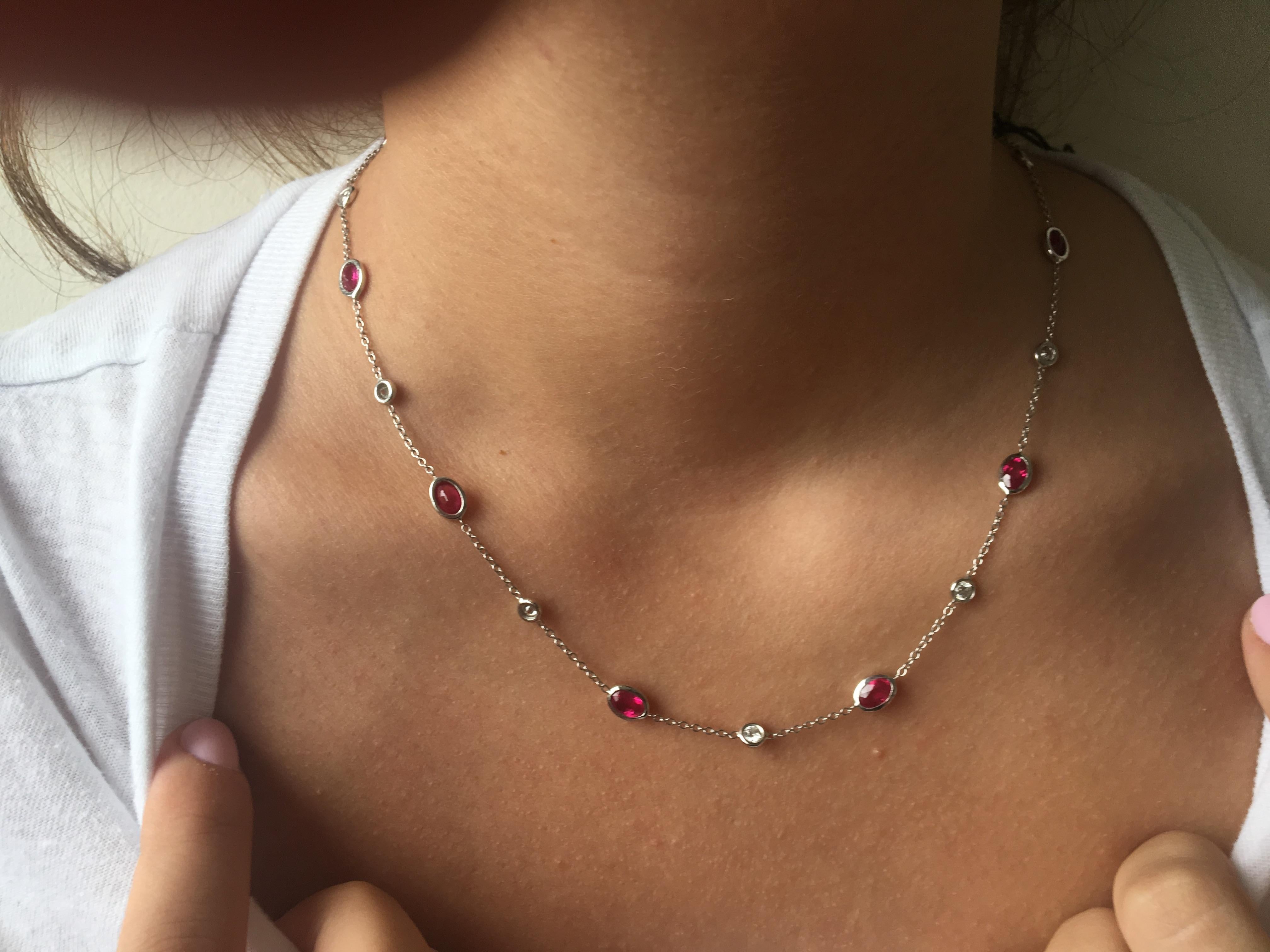 ruby by the yard necklace