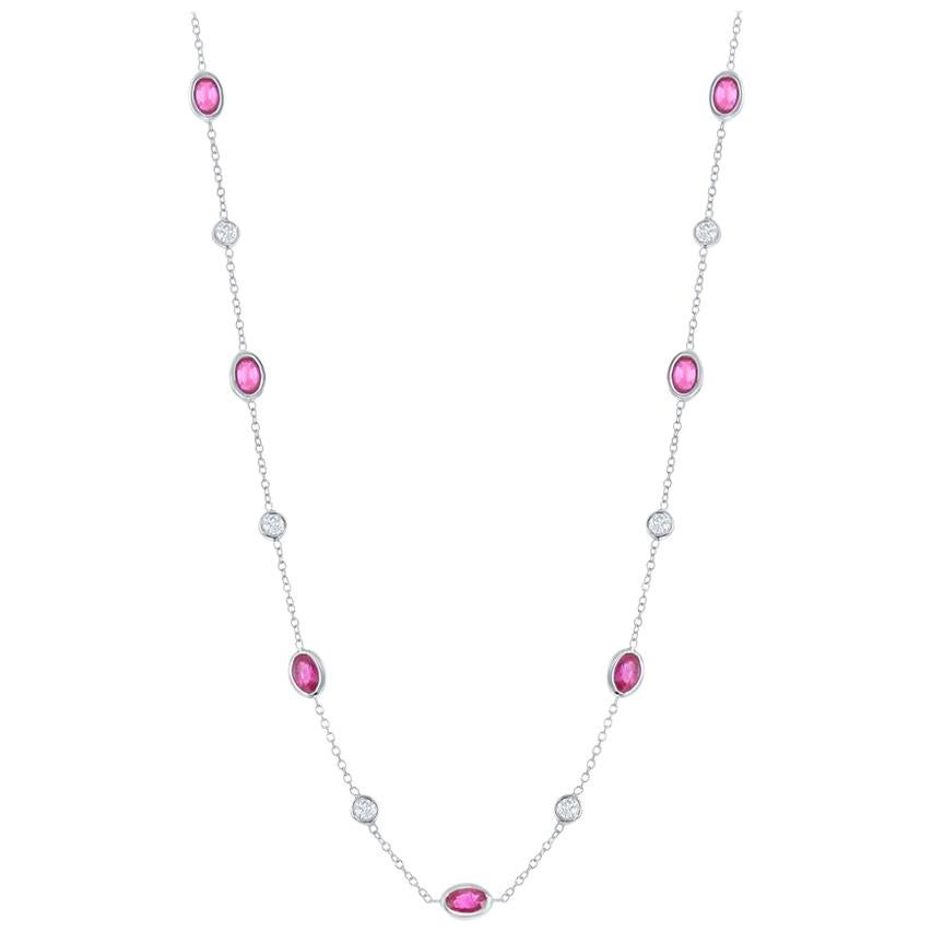 Ruby Diamond by the Yard Necklace