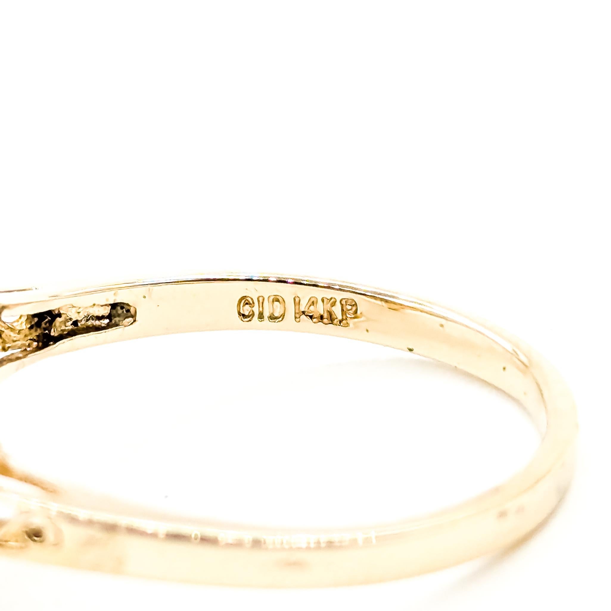 Ruby & Diamond Bypass Ring in 14k in vendita 5