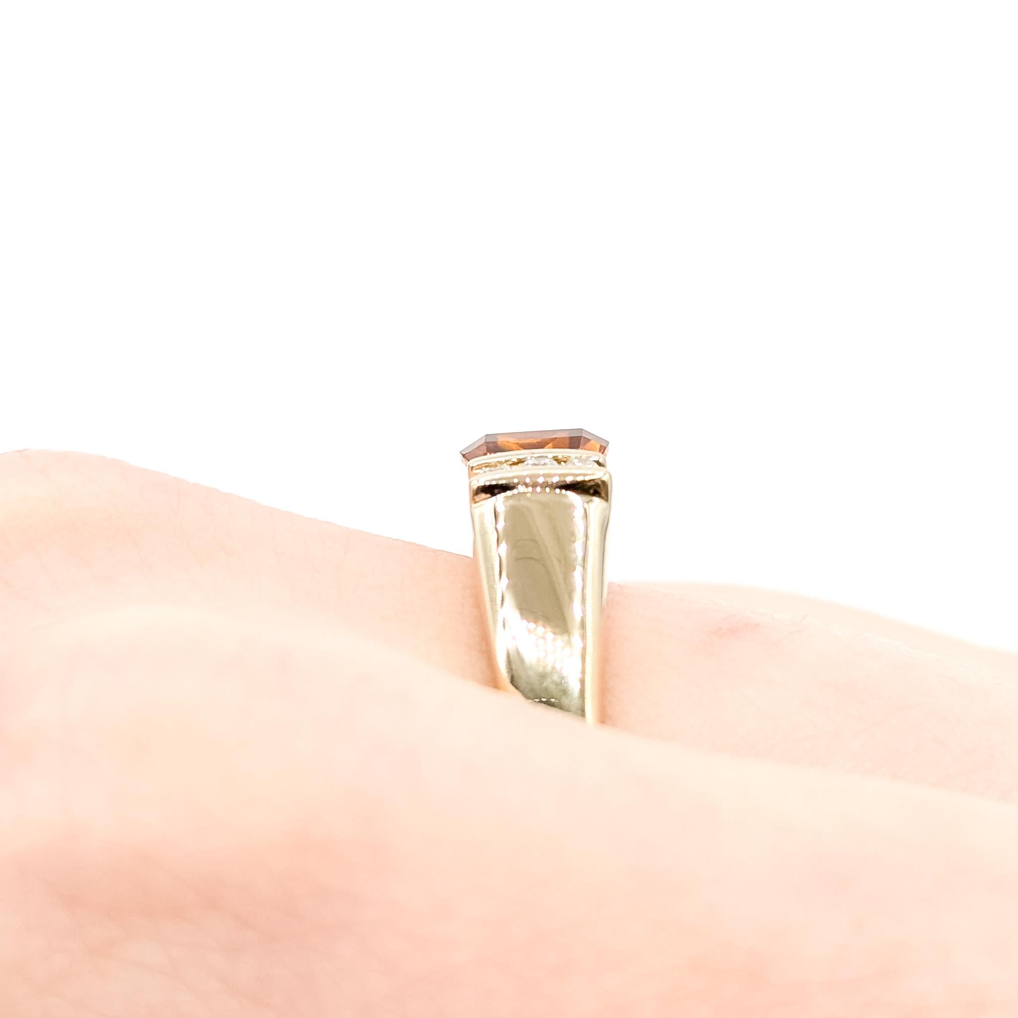 Ruby & Diamond Bypass Ring in 14k in vendita 1