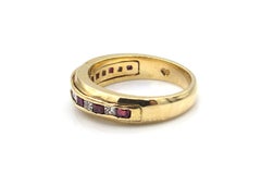 Ruby Diamond Channel Set Ring