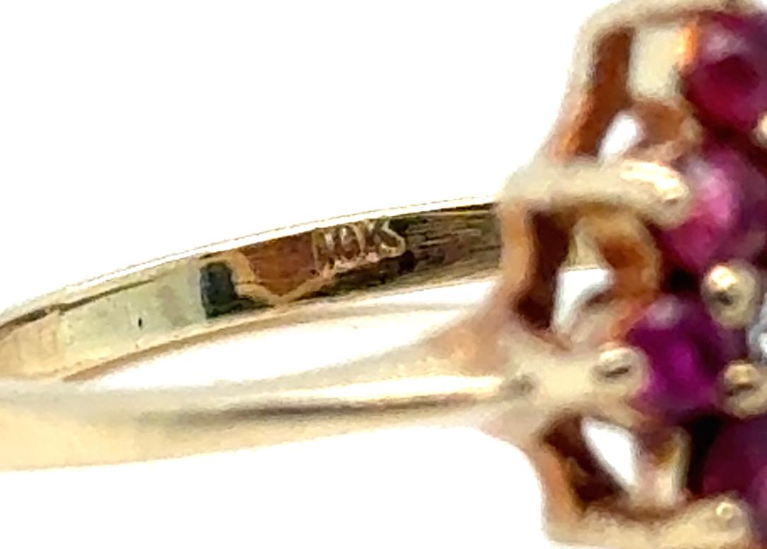 Bague cocktail d'exception en or jaune 1 carat, pierre de naissance de juillet Excellent état - En vente à Dearborn, MI