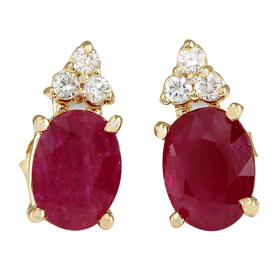 dark ruby earrings