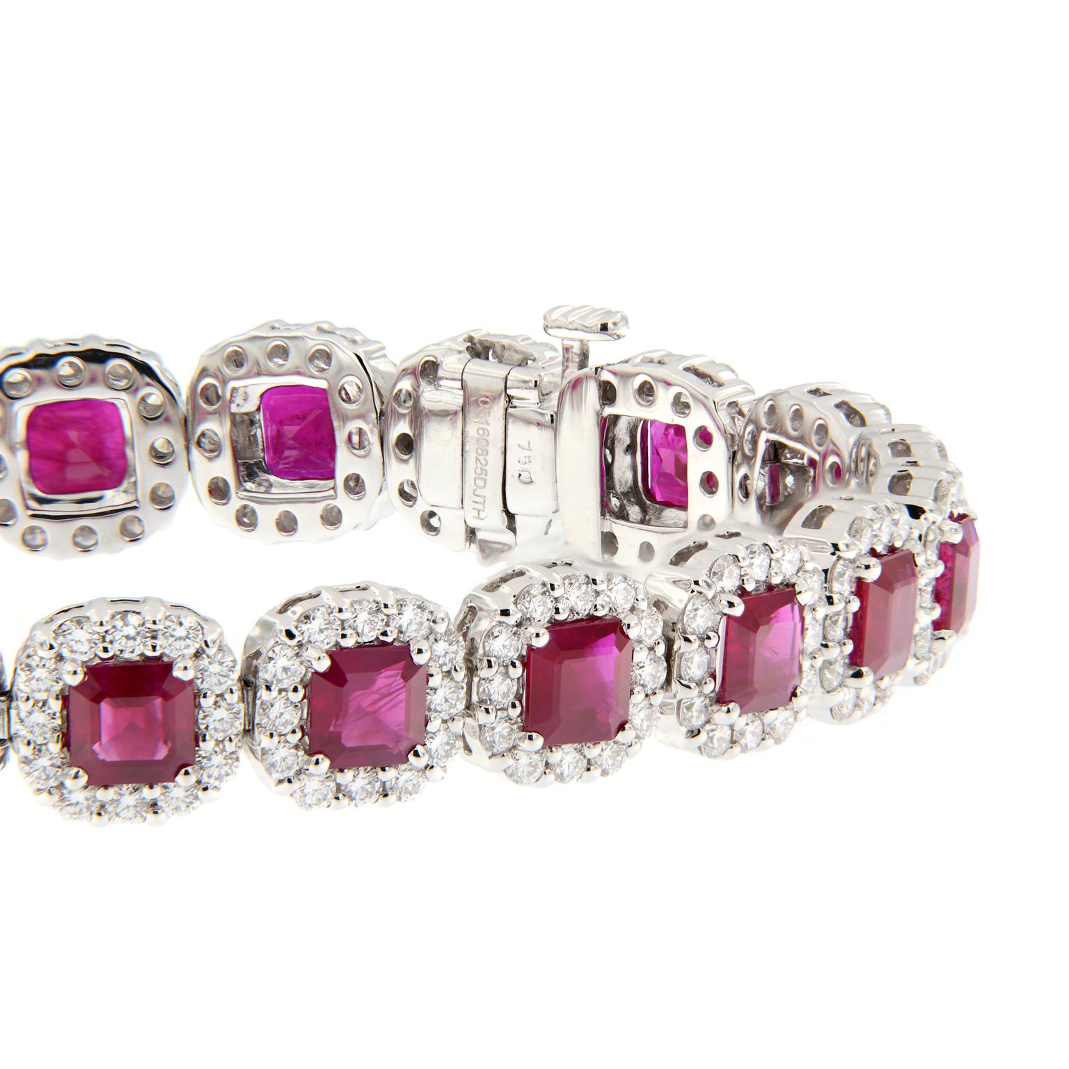 Ruby Diamond Gold Bracelet 2