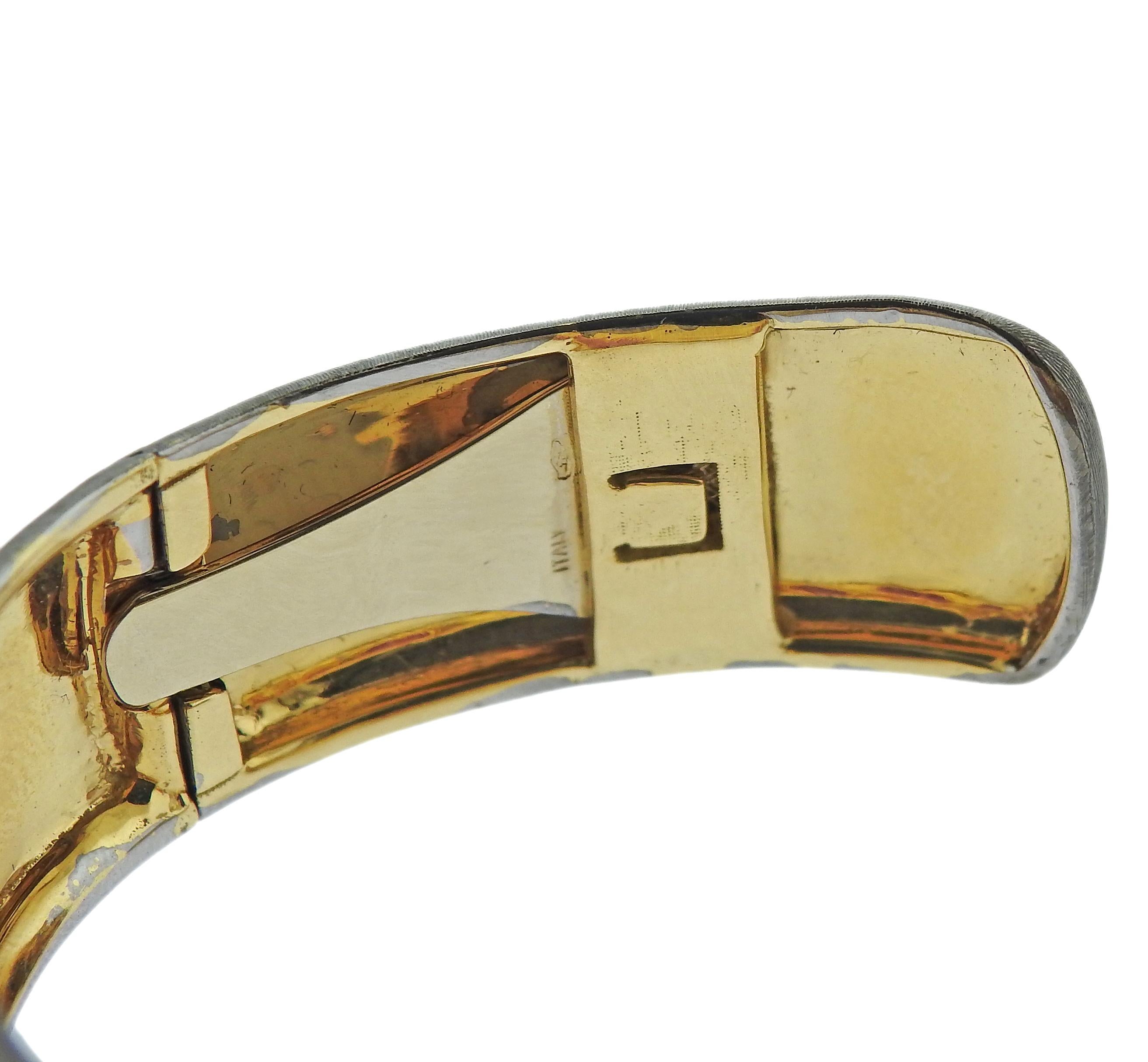 Women's Ruby Diamond Gold Cuff Bracelet