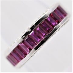 Ruby Diamond Gold Ring Band