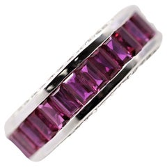 Ruby Diamond Gold Ring Band