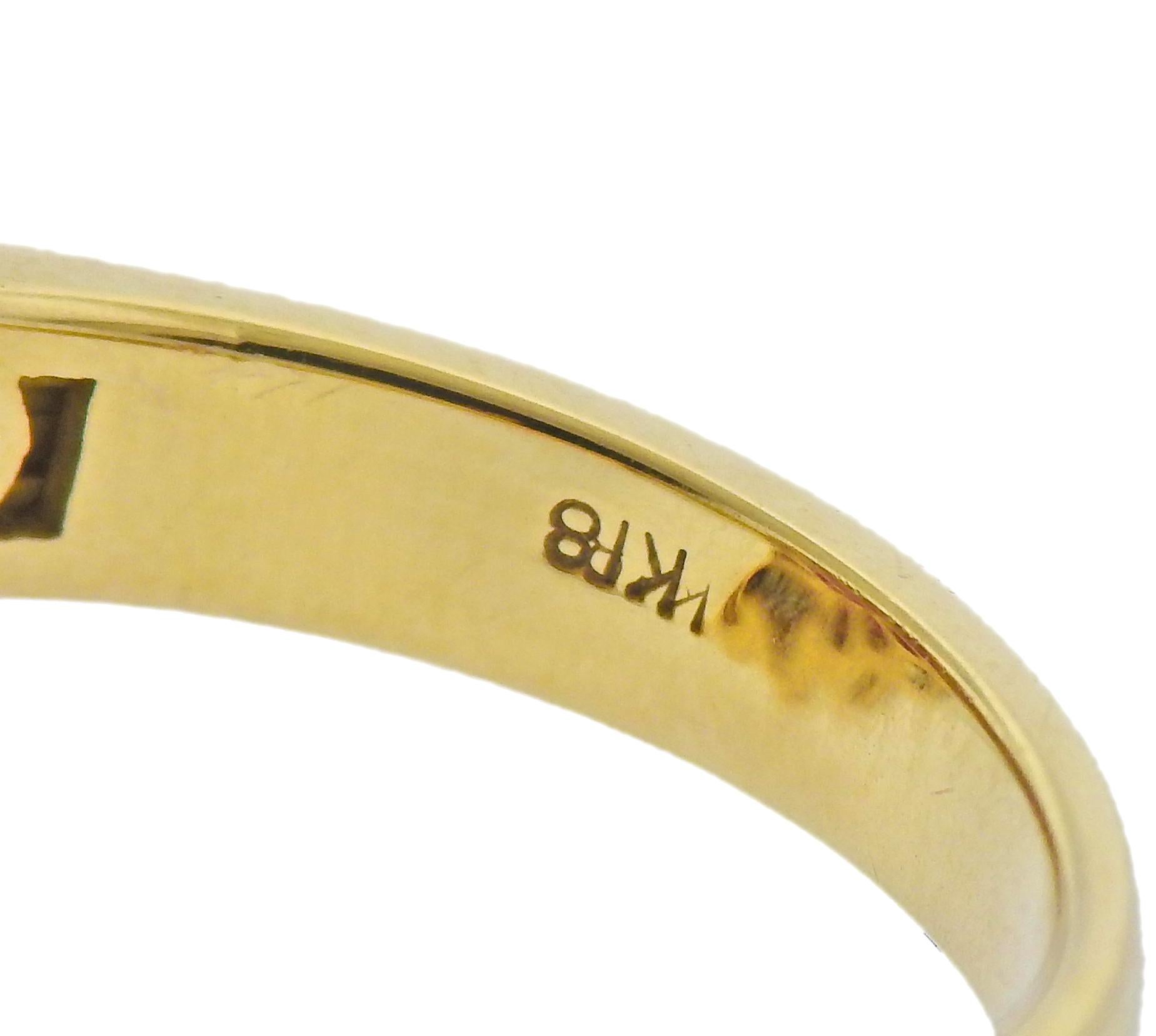 Rubin-Diamant-Goldring im Zustand „Hervorragend“ im Angebot in New York, NY