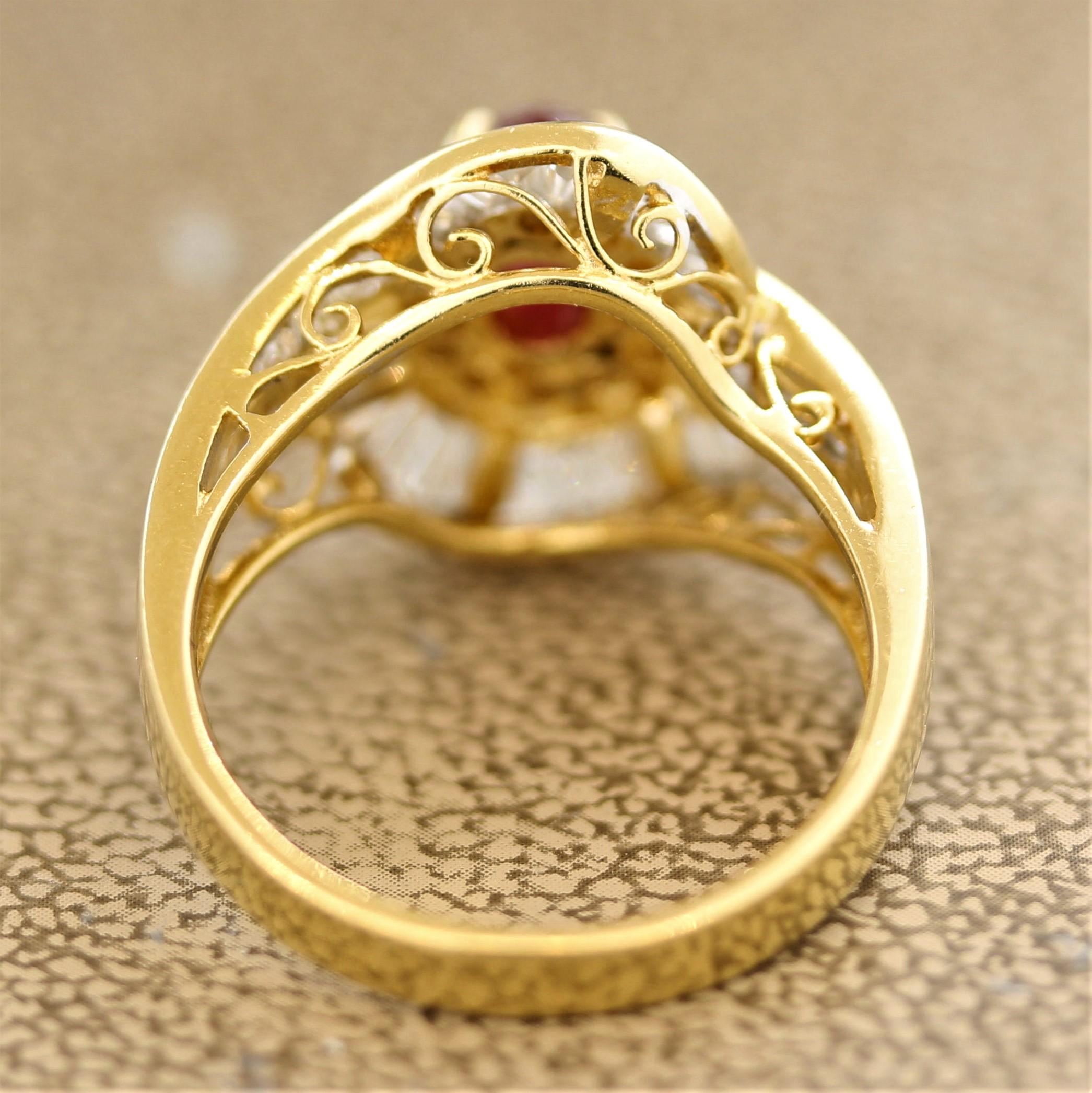 spiral ruby ring