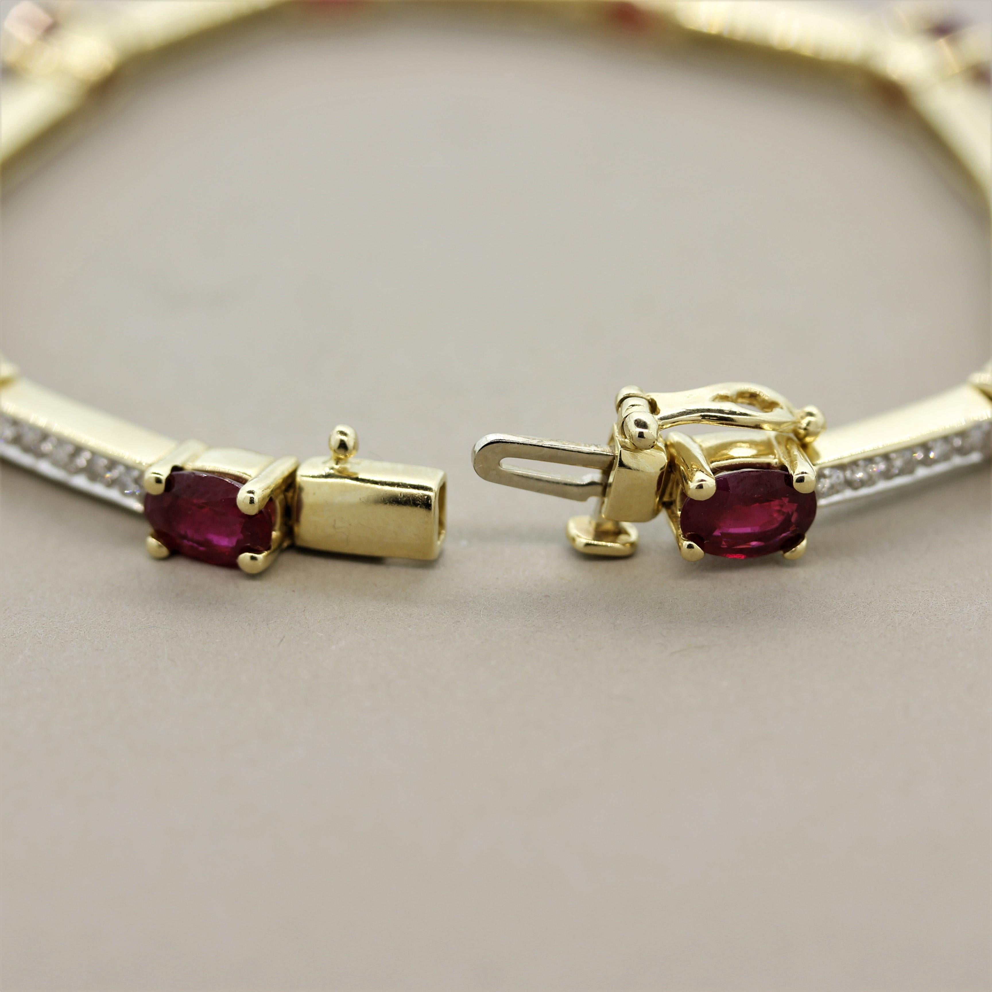 vintage ruby tennis bracelet