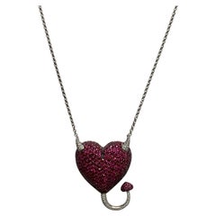 ruby and diamond heart necklace Ruby
Diamond Heart Necklace, 9.15 Carats
