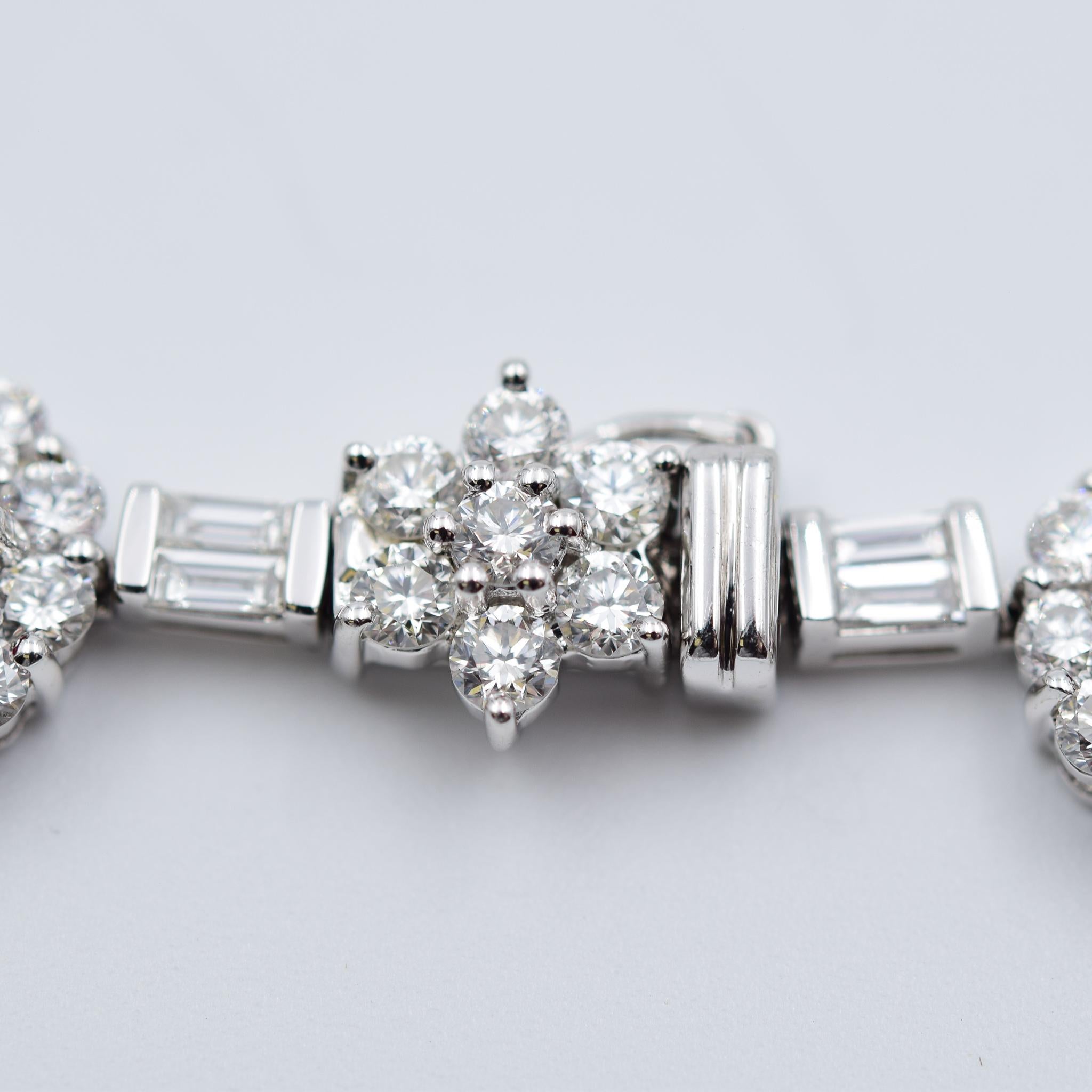 Women's Ruby and Diamond Luxurious Estate Platinum Necklace with 9.60 Carat of Rubies