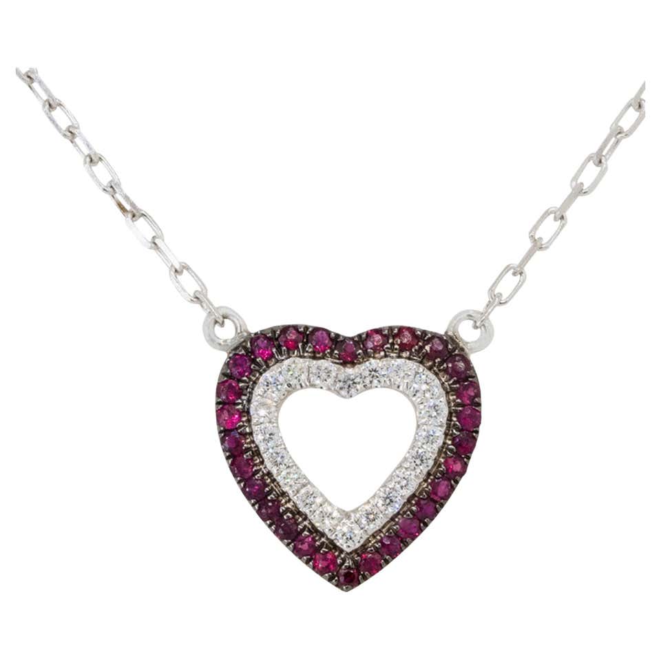 MICHAEL BEAUDRY Pink Diamond Heart Shaped Pendant and Necklace at ...