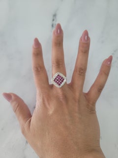 Ruby & Diamond Pave Cocktail Ring