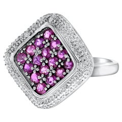 Ruby & Diamond Pave Cocktail Ring