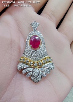 Ruby Diamond Pendant