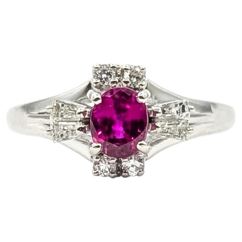 Ruby & Diamond Platinum Ring