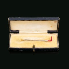 Ruby & Diamond Riding Crop Brooch Circa 1900-10