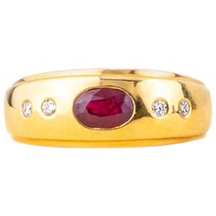 Ruby Diamond Ring 18 Karat