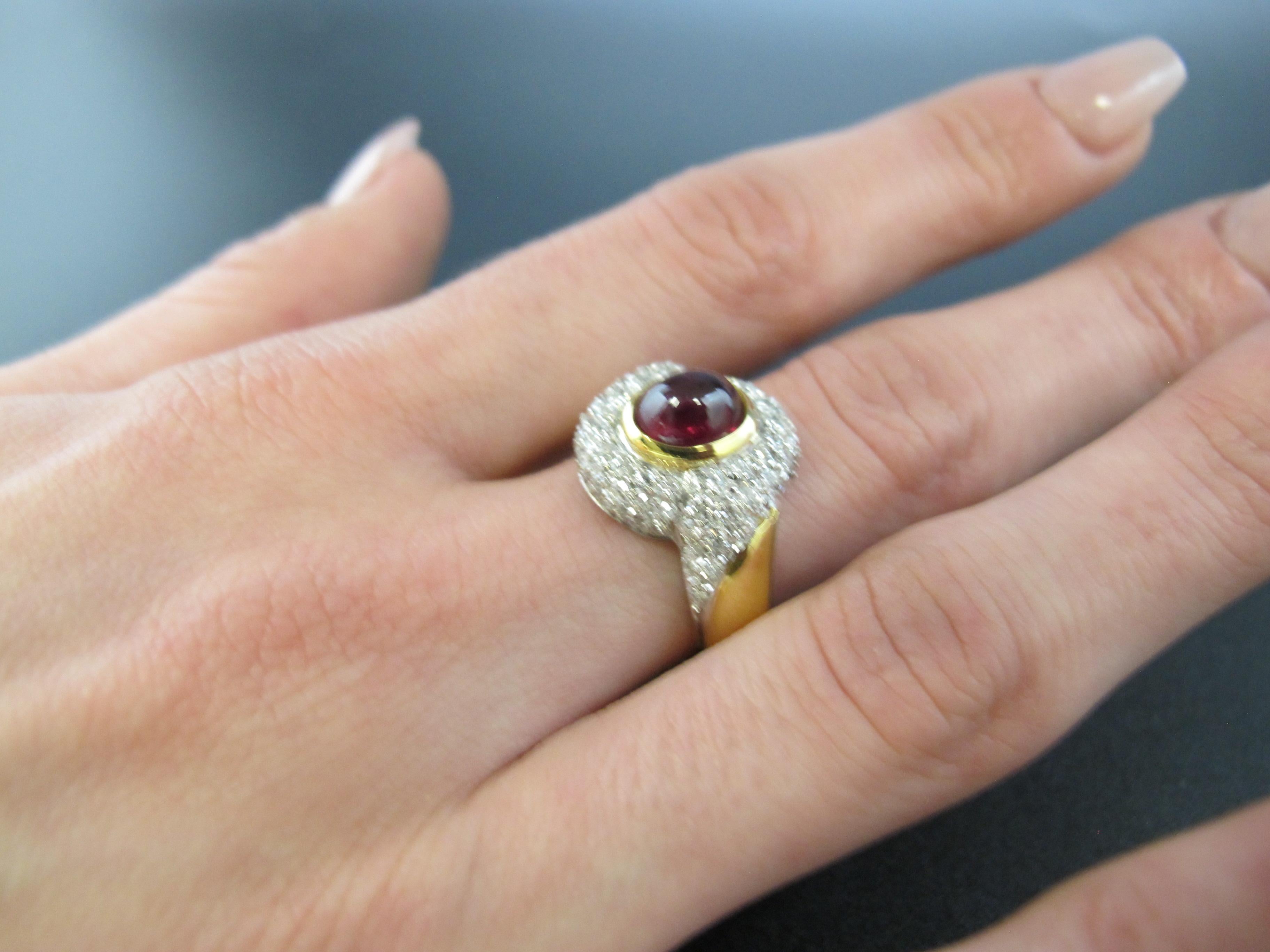 Artisan Ruby and Diamond Ring