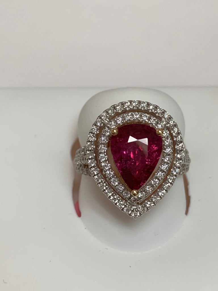 Women's Ruby Diamond Ring For Sale